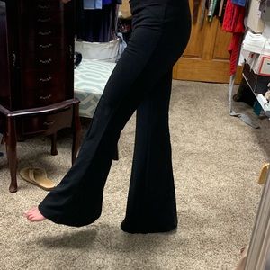 Long Charlotte Russe flared knit slacks